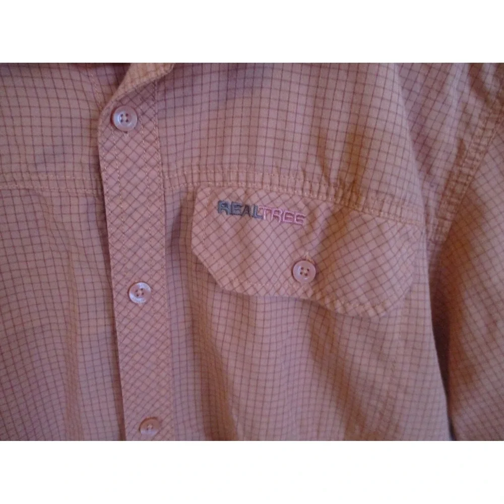 Realtree Orange Casual Shirt Size Medium